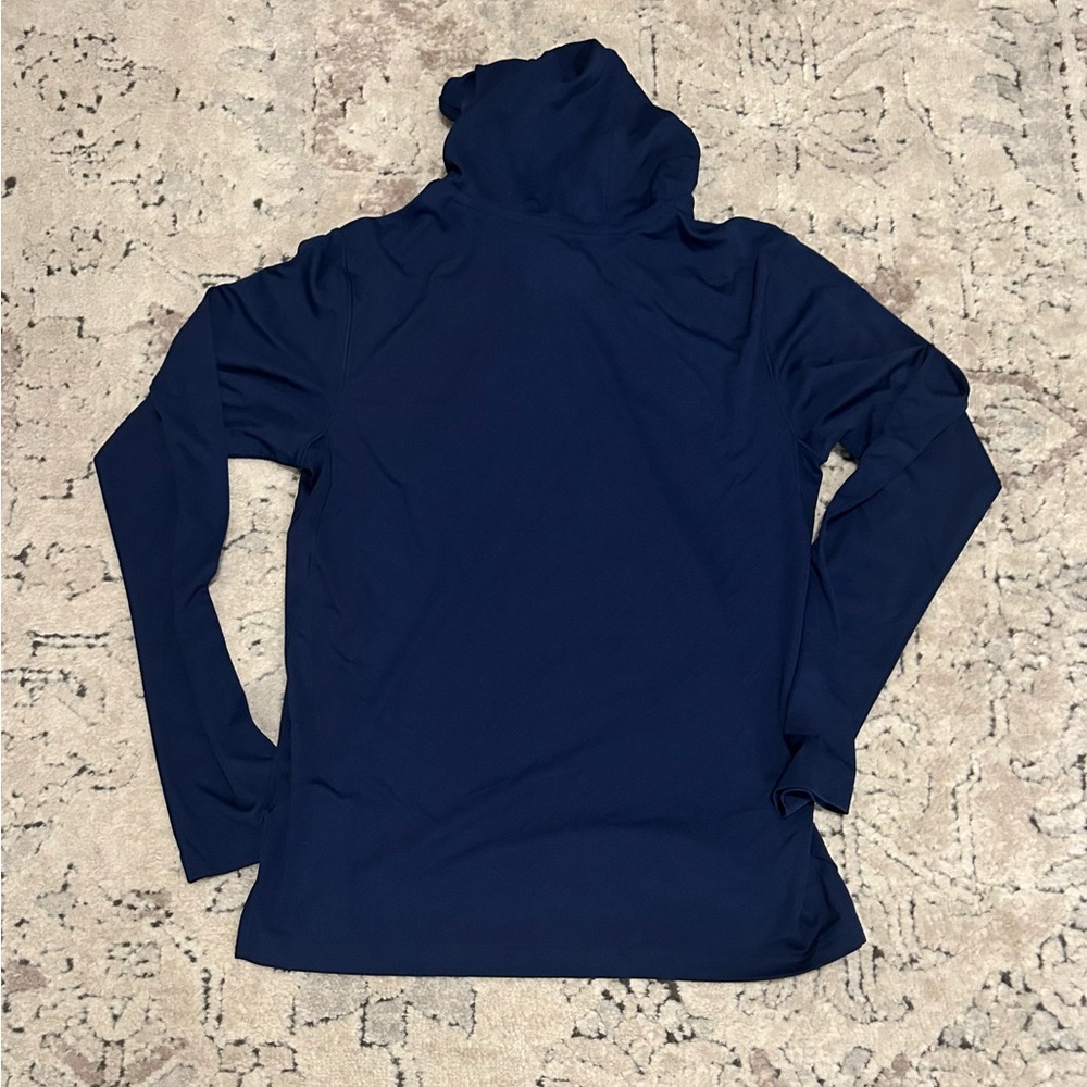 Adidas Blue Navy JF1553 Regular Fit Polyester Hoodie Women’s Sz: Small - Picture 3 of 3